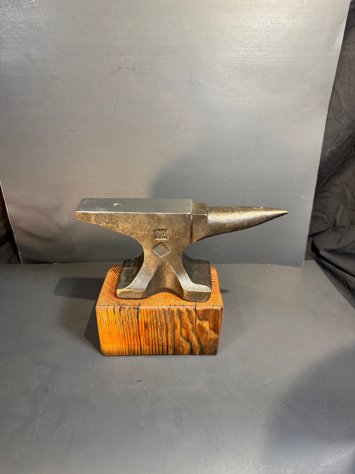 Hand forged anvil