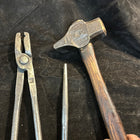 Beginners  Blacksmith Tools Package - Hammer, Tongs, Punch