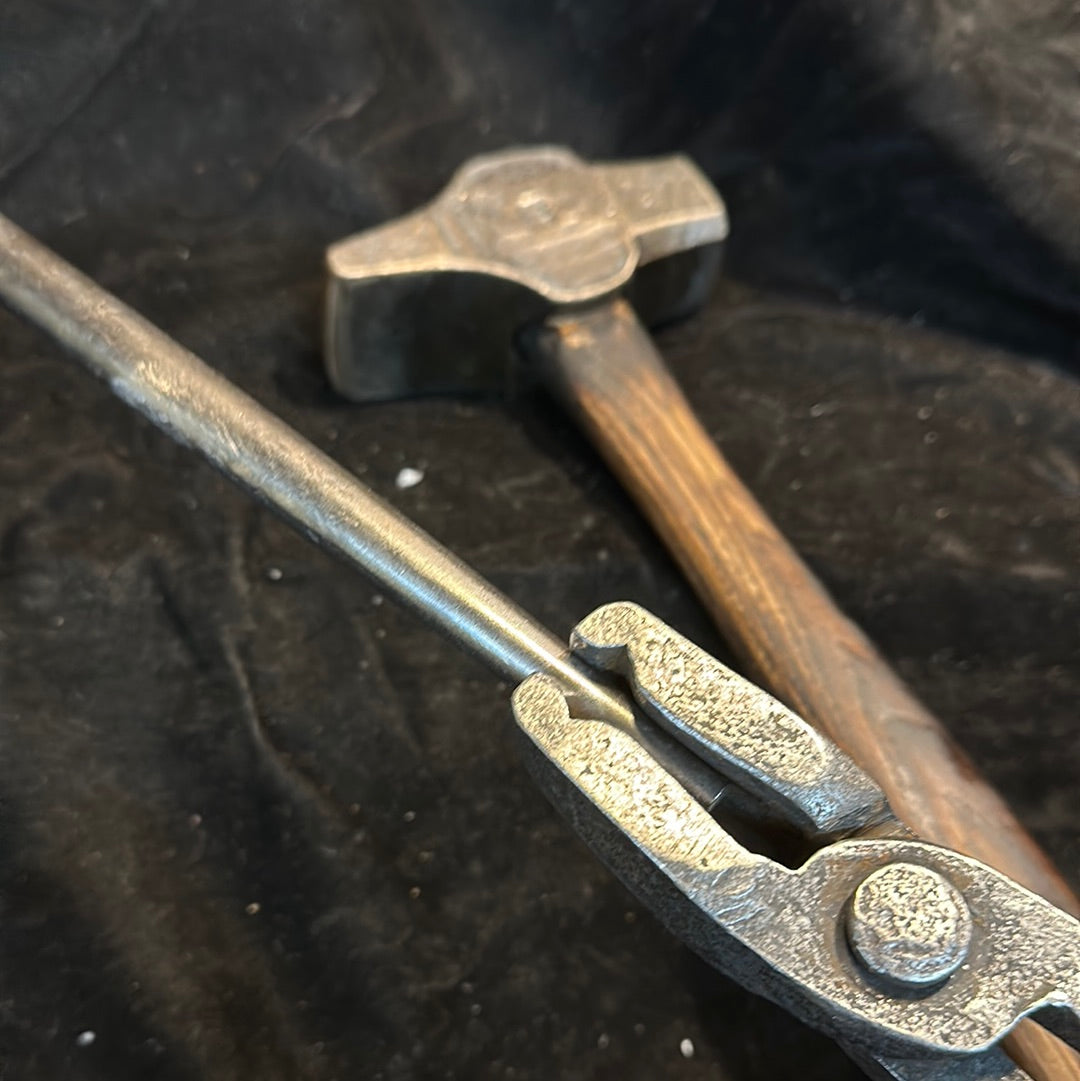 Beginners Blacksmith Tools Package - Hammer, Tongs, Punch