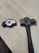 Blacksmith's angle peen hammer