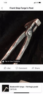 Bladesmith tongs - Heritage grade