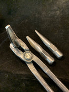 Tool eye punch set H13 and tongs