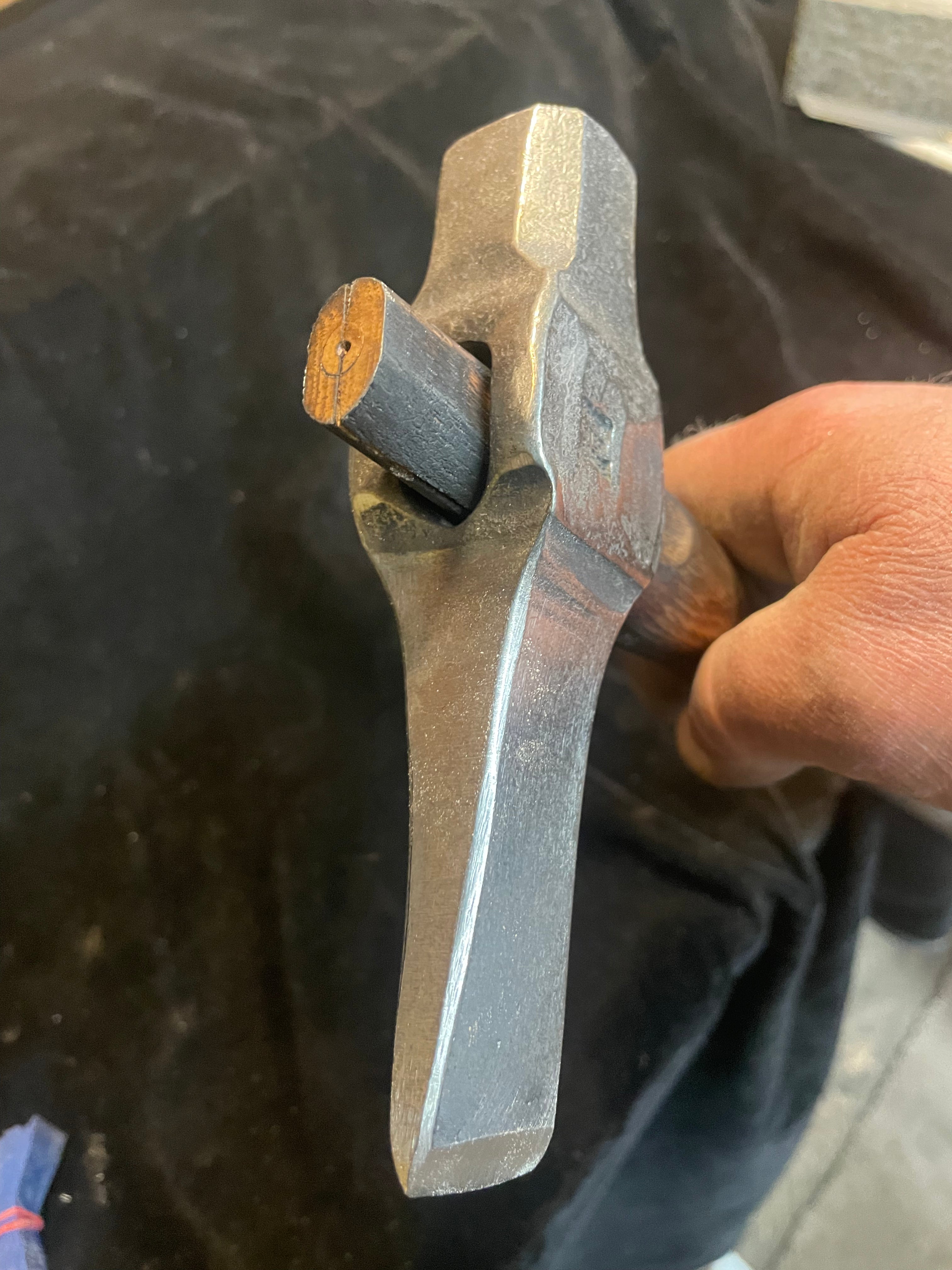 Hot cut wooden handle