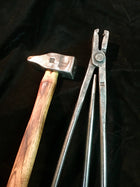Beginners  Blacksmith Tools Package - Hammer, Tongs, Punch