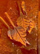 Hand forged iron rose