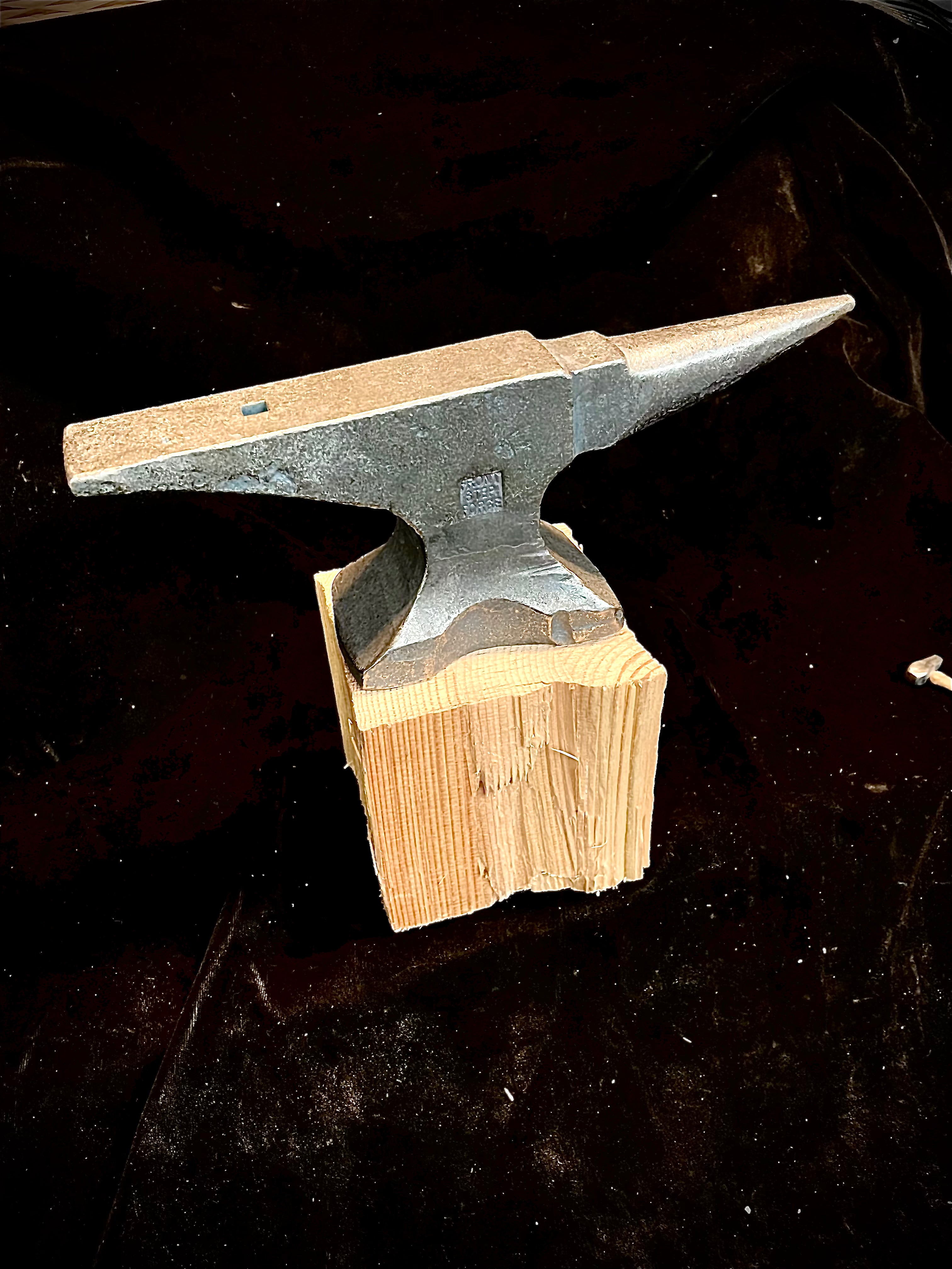 Hand forged anvil