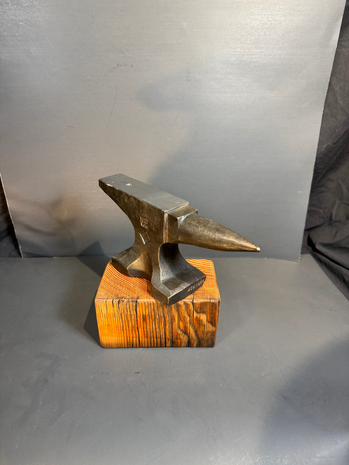 Hand forged anvil