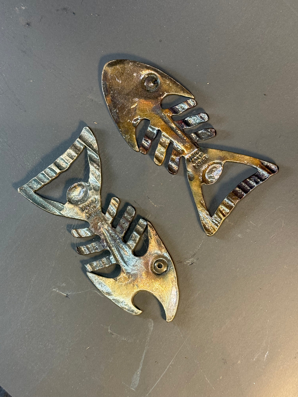 Fish bone bottle opener
