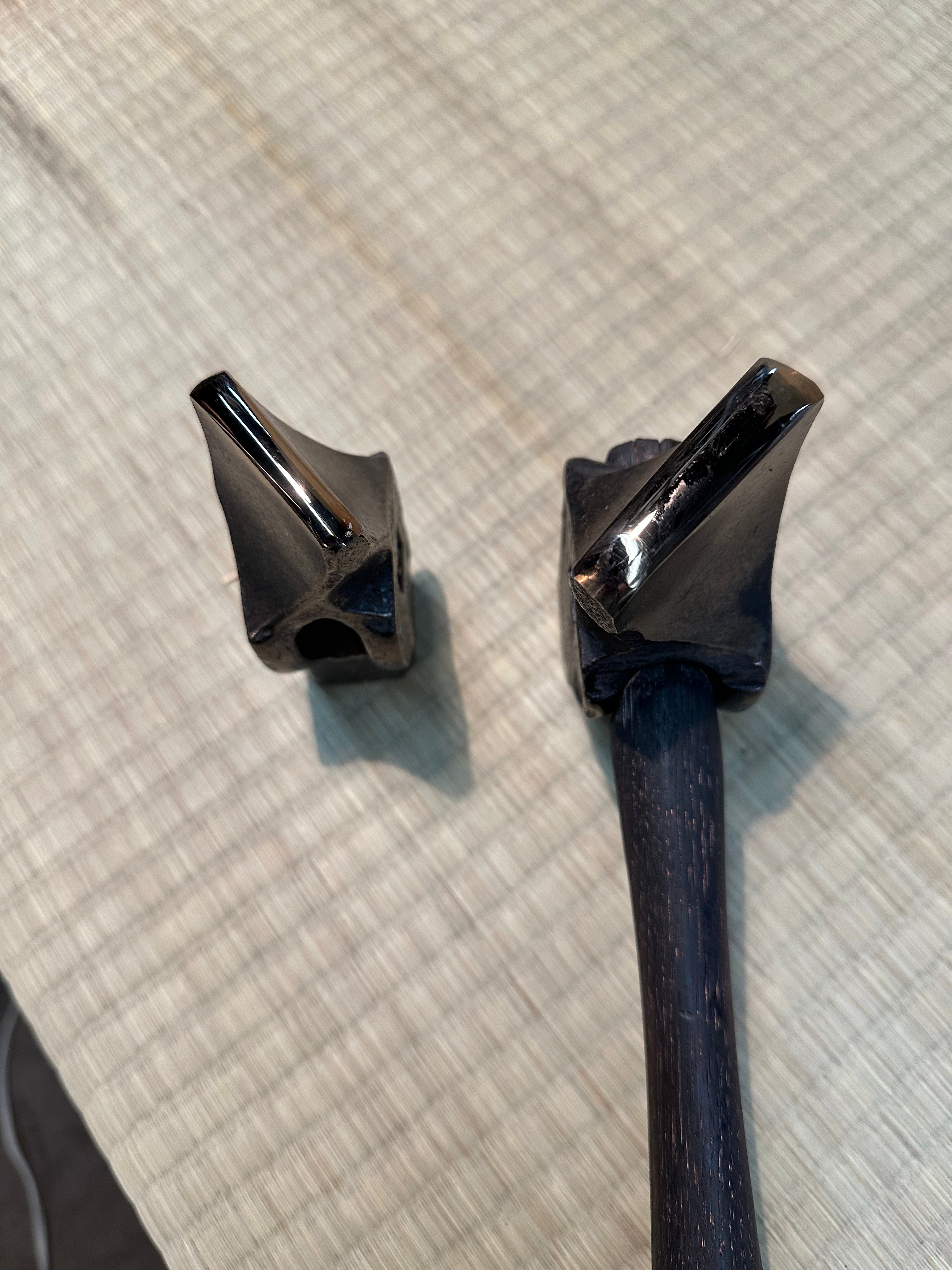 Blacksmith's angle peen hammer