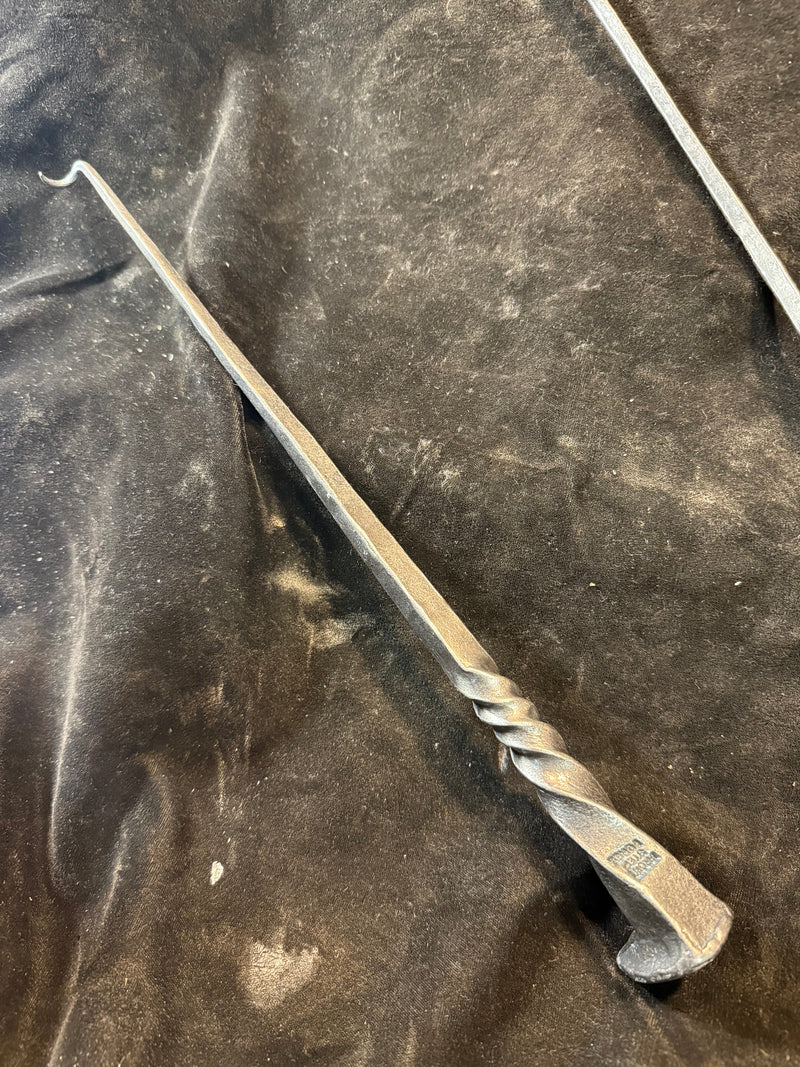 Rail road spike bbq flipper