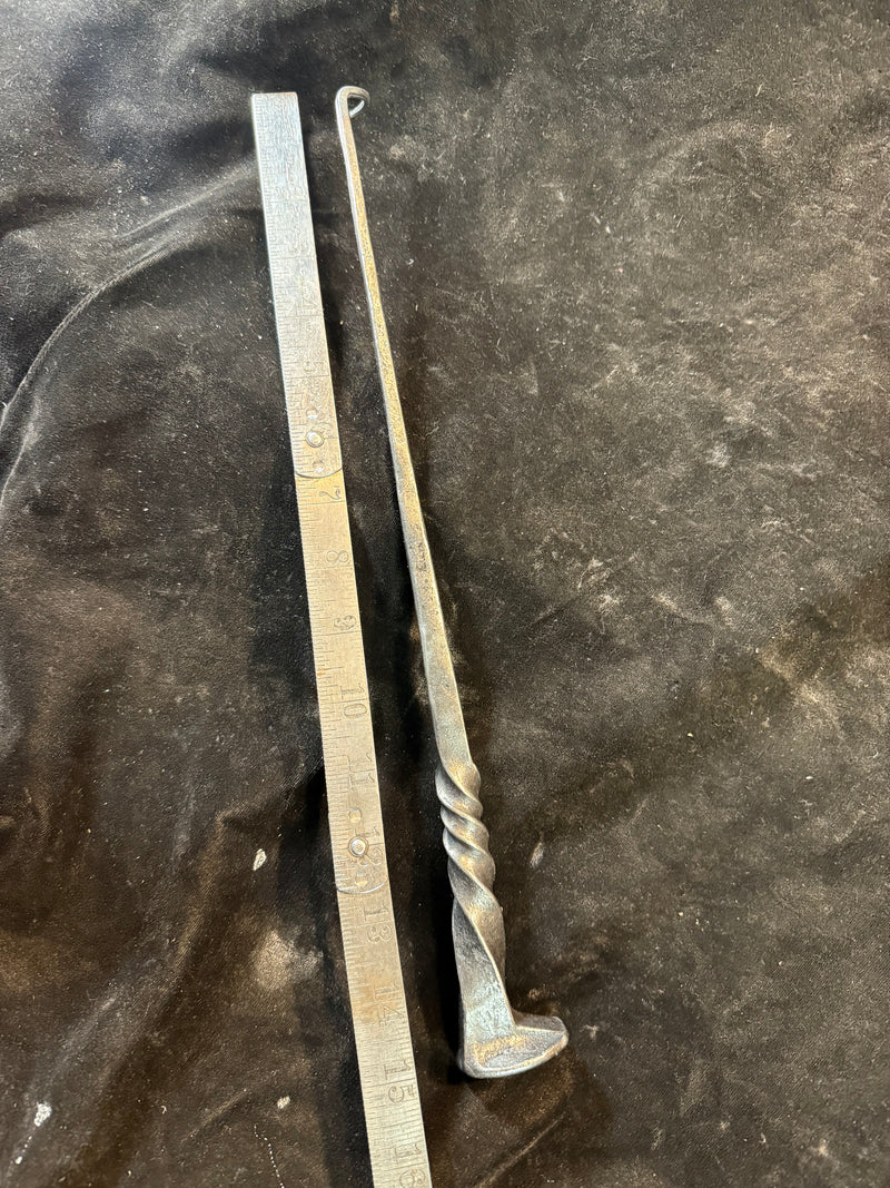 Rail road spike bbq flipper