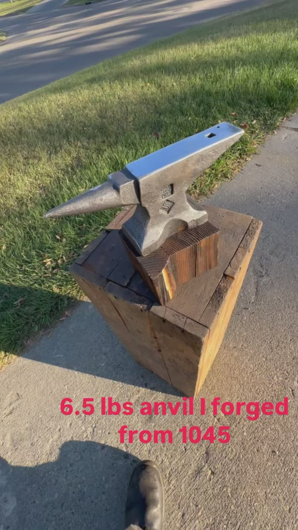 Hand forged anvil