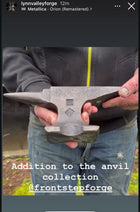 Hand forged anvil