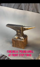 Hand forged anvil