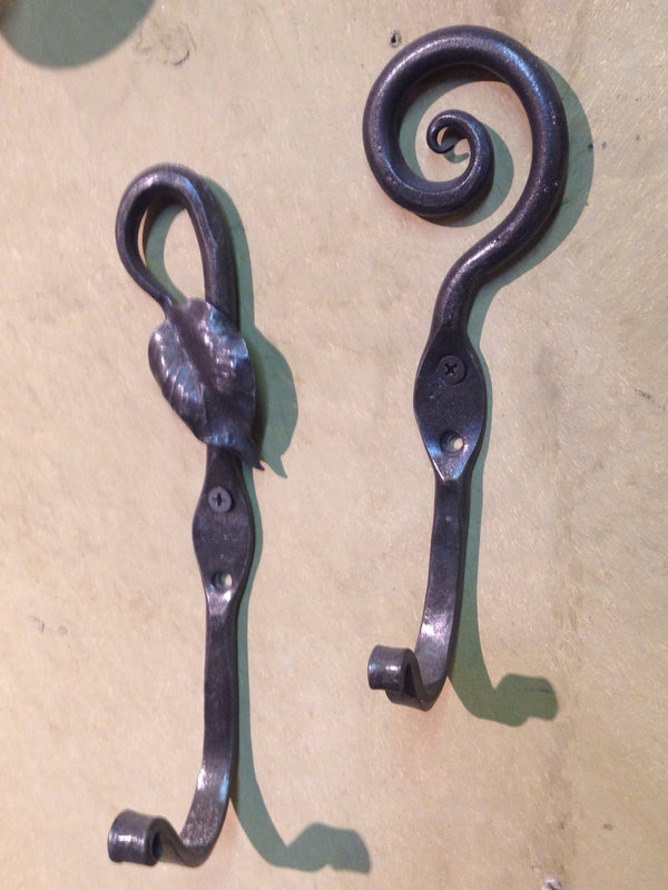 Leaf or Scroll Coat Hook