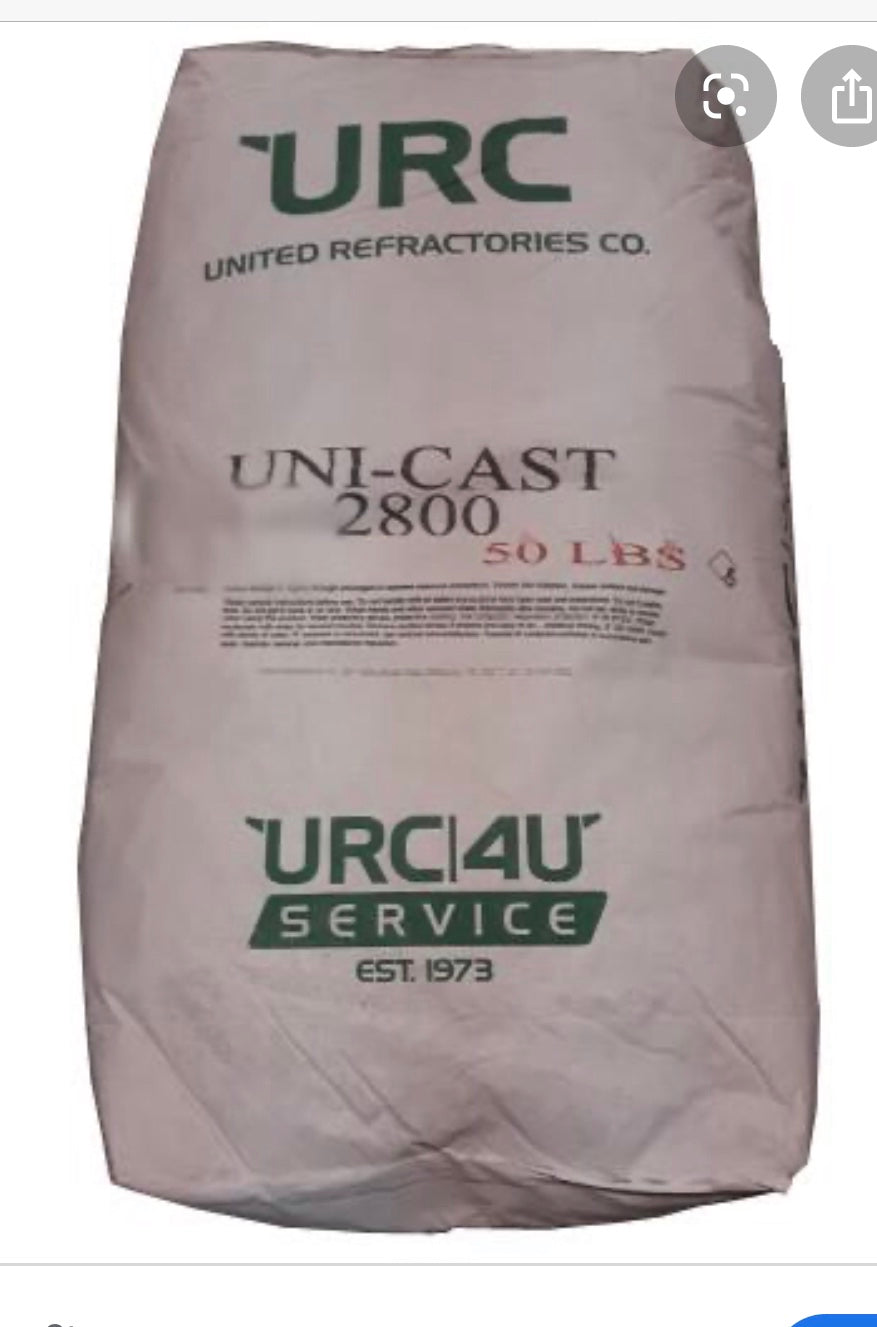 2800°F uni-cast refractory castable