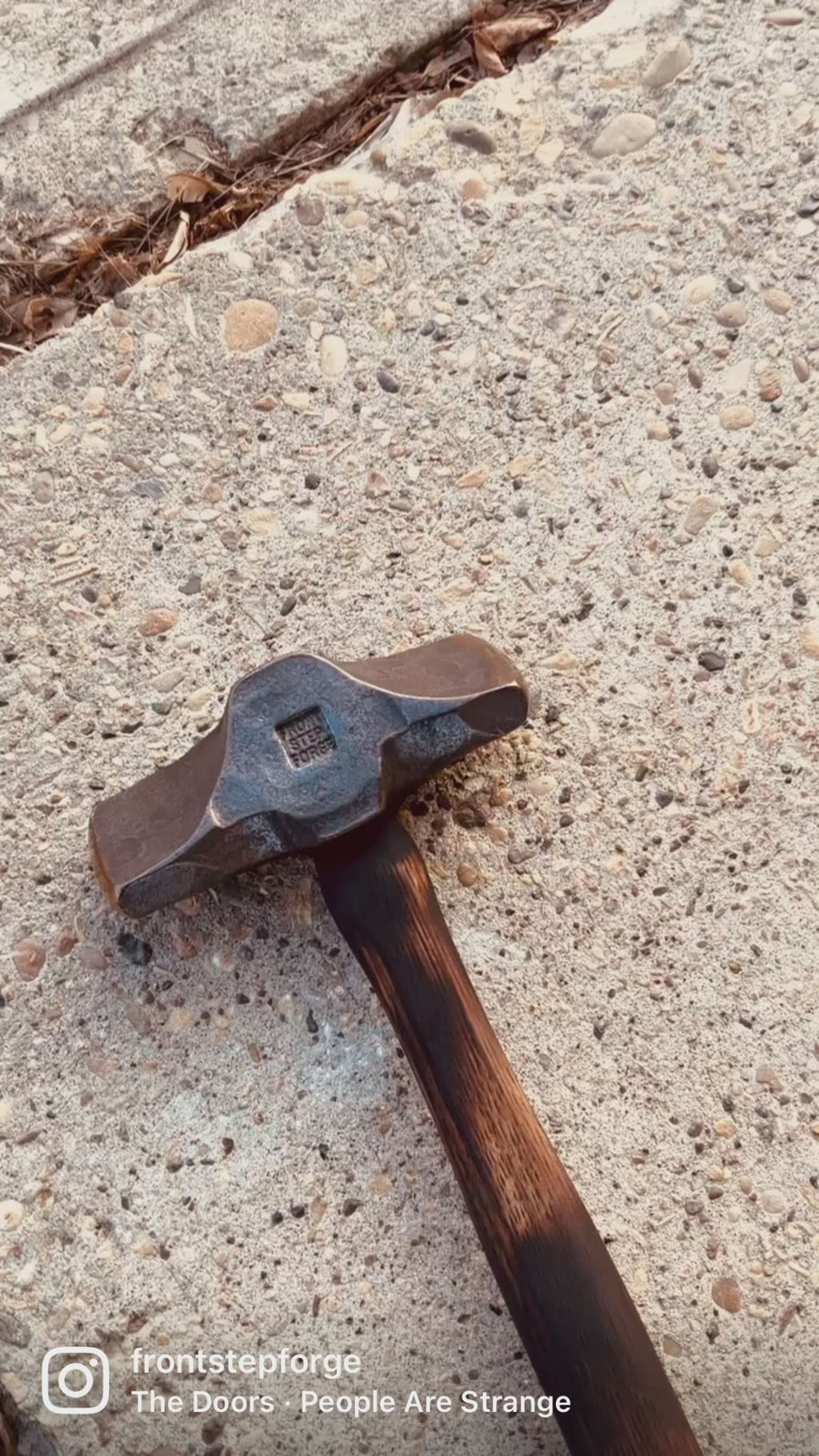 Blacksmith's angle peen hammer – Front Step Forge