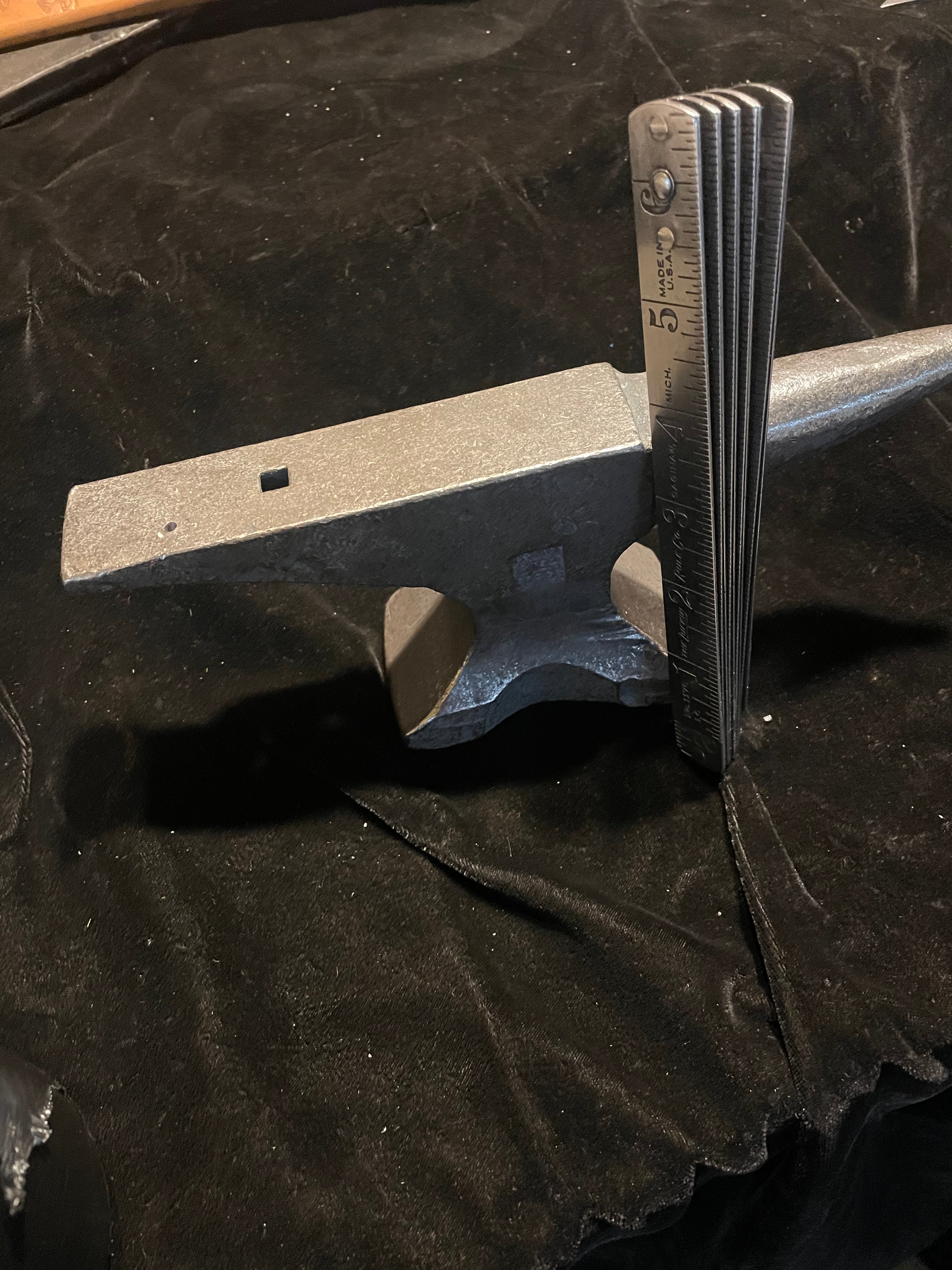 Hand forged anvil