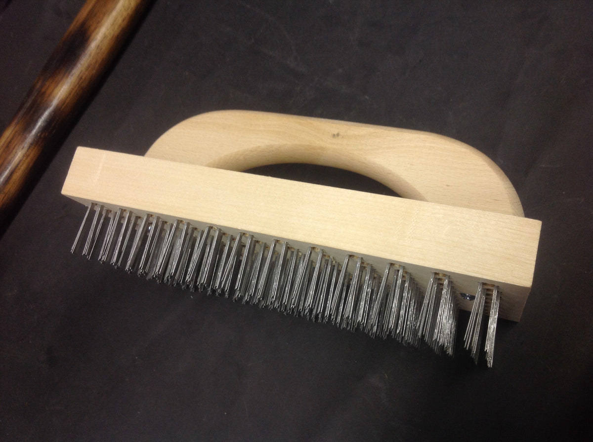 Butcher block wire brushes Blade type