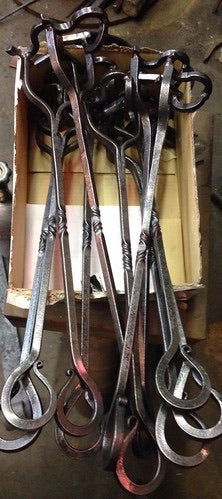 “JF” steak branding iron