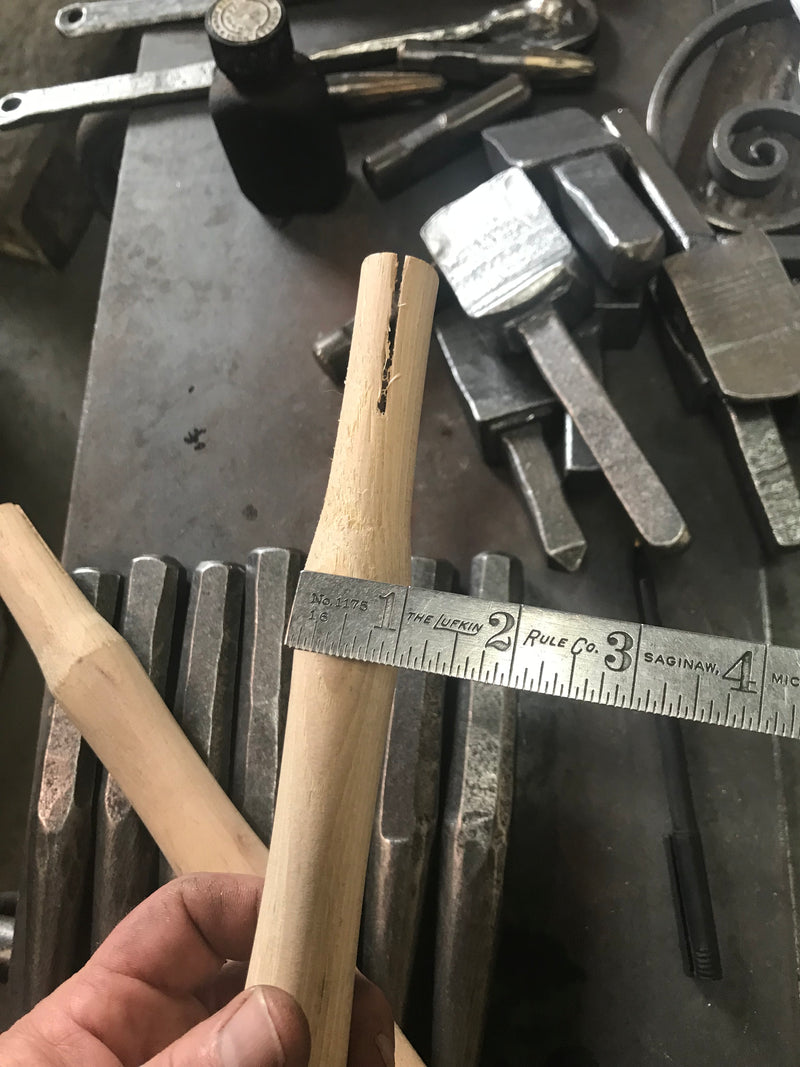 Replacement Hickory Rounding Hammer Handle