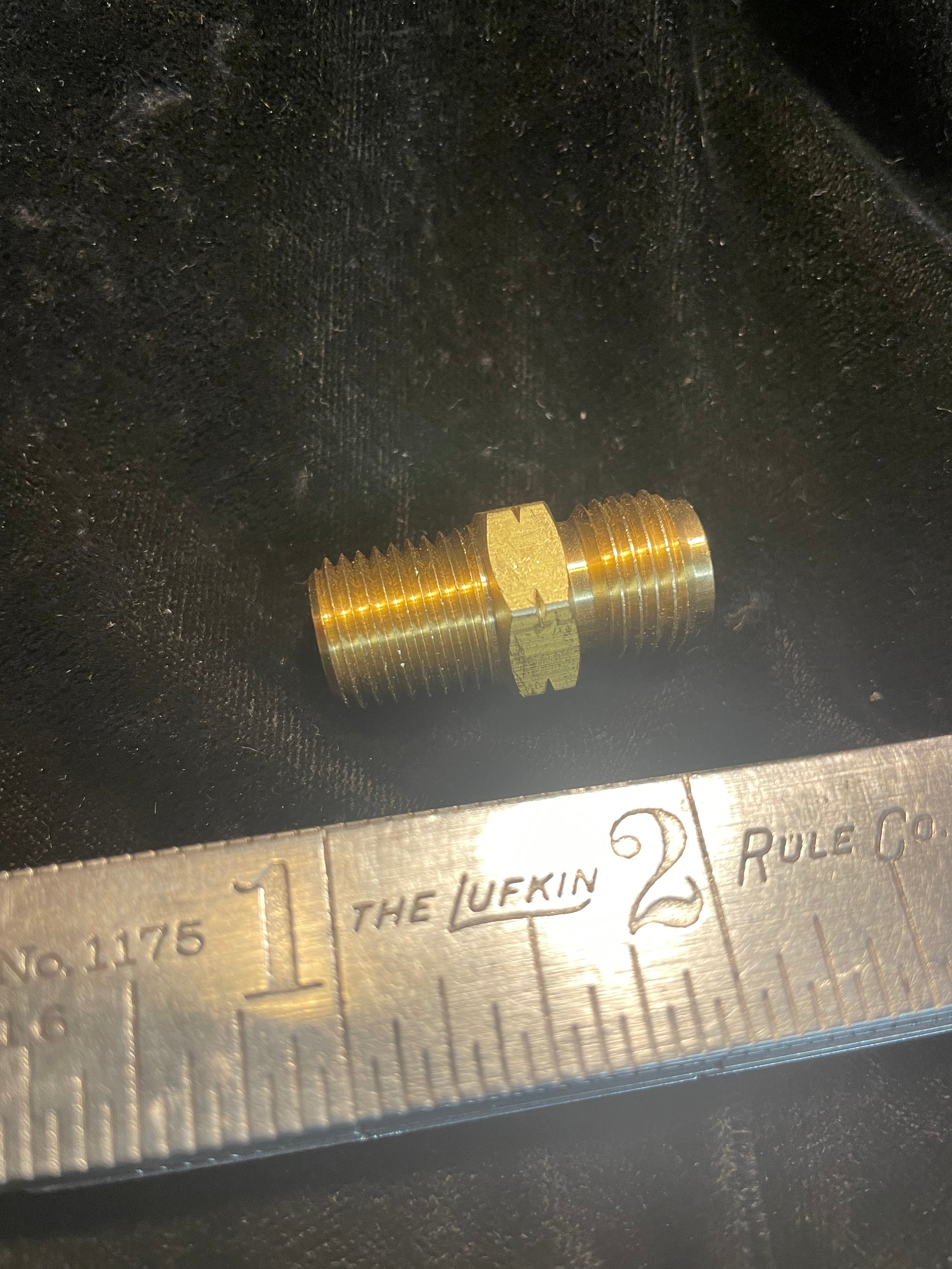 Propane adapter 1/4 npt -9/16”-18 LH
