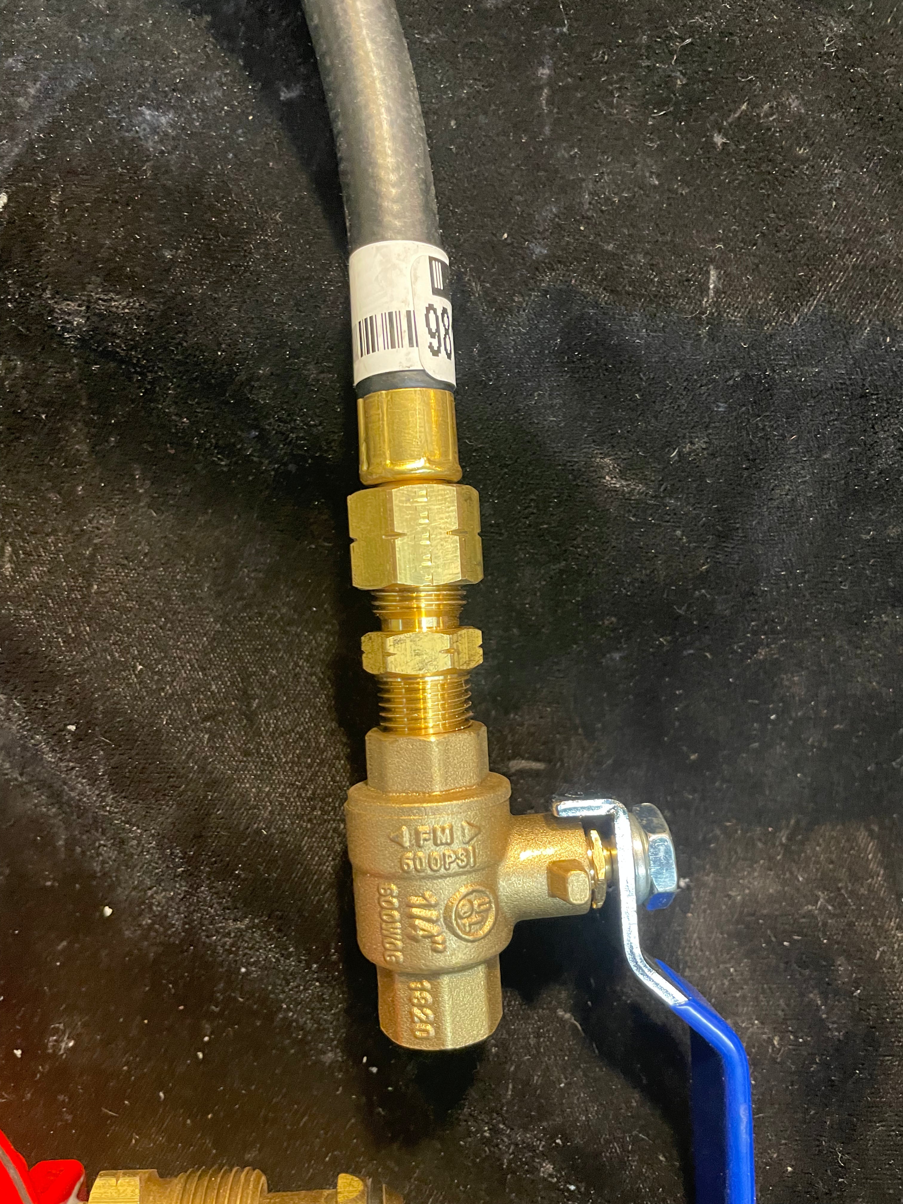Complete Propane regulators and hose assembly
