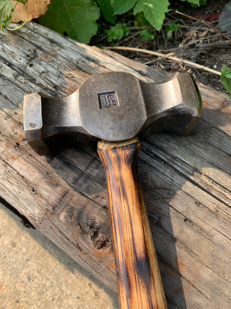 Smooth 3 pound rounding hammer made to order