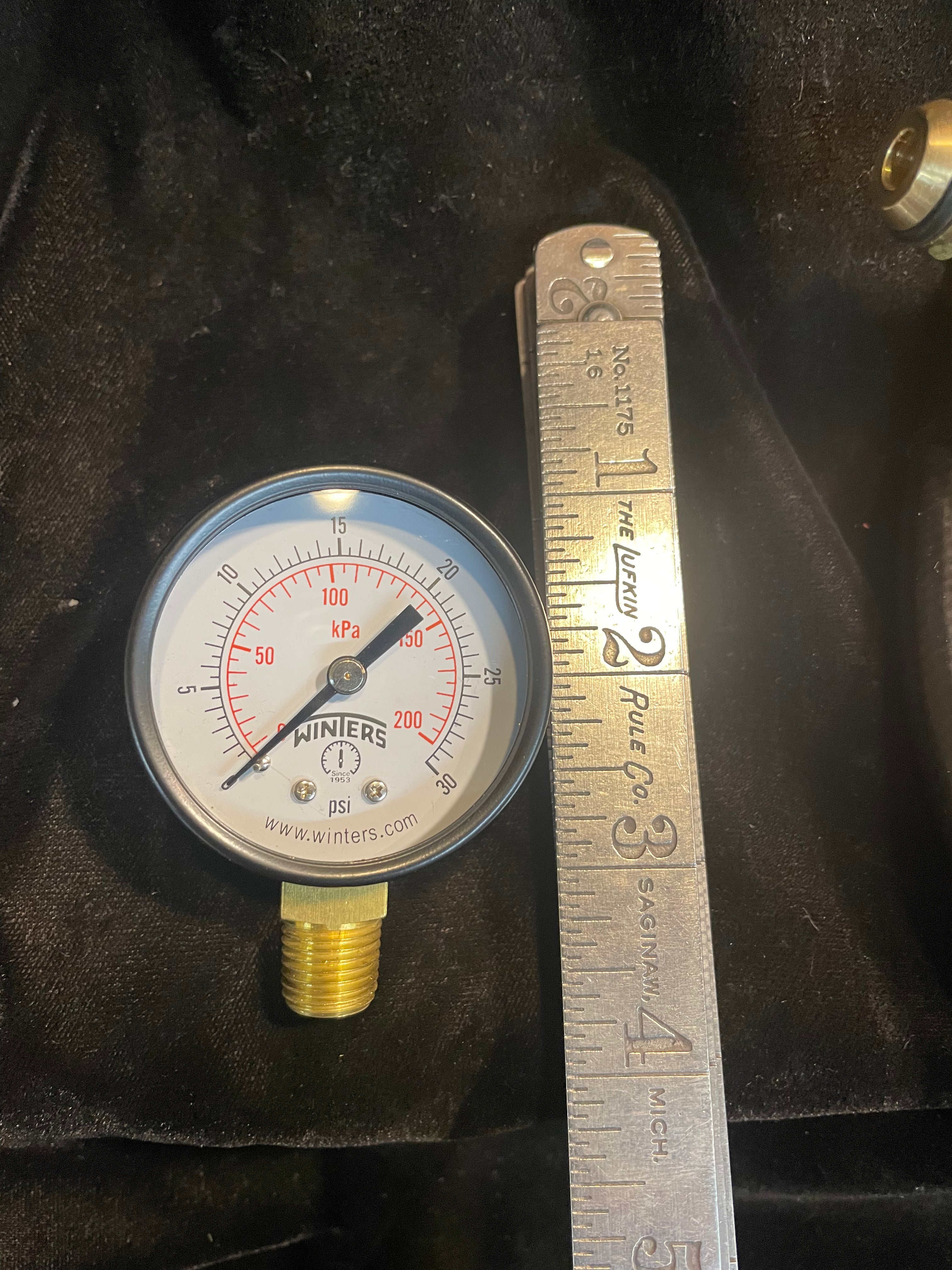 Propane gauge 2” dia