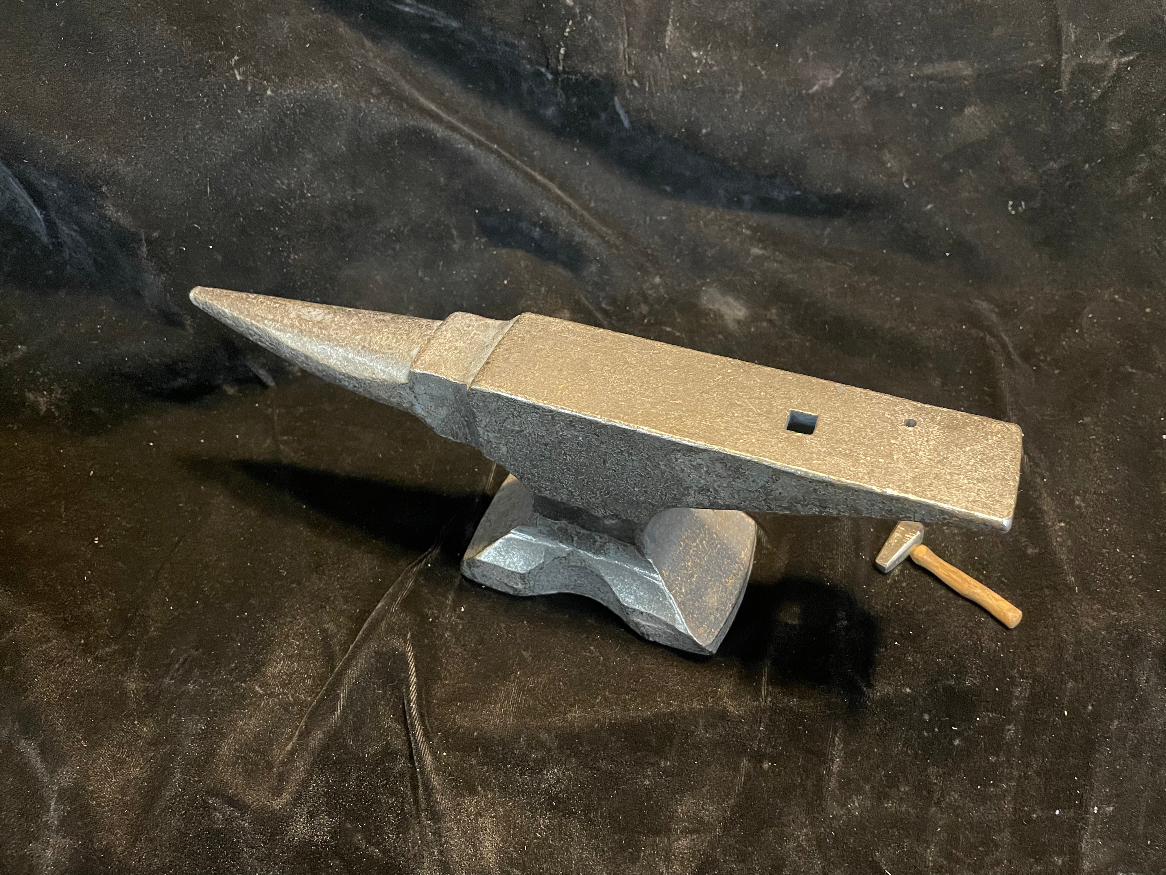 Hand forged anvil