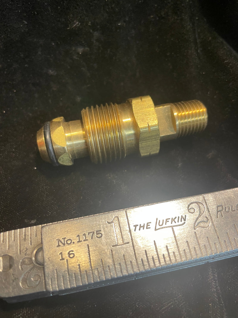 Pol nut and stem (propane tank connector)